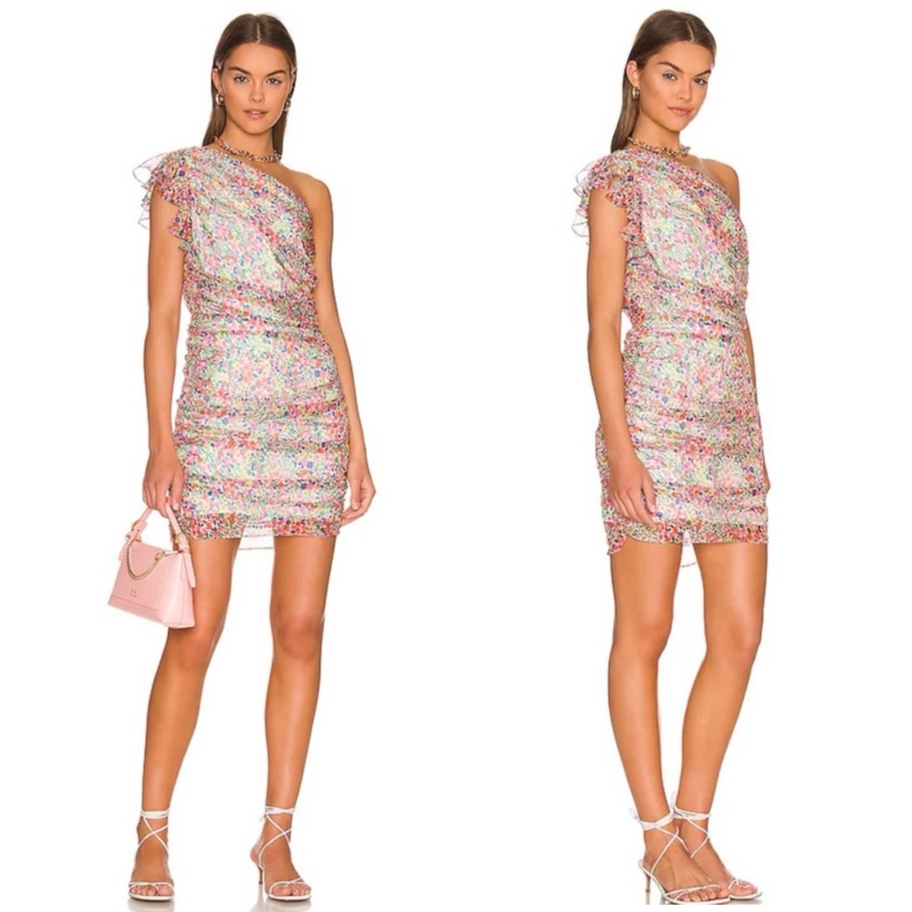 Amanda Uprichard | Annora Dress Floral Size Large NEW NWT